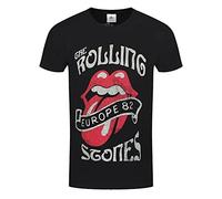 Rolling Stones The T Shirt Europe 82 Tour Band Logo Official Mens Black M