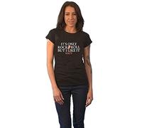 Rolling Stones The T Shirt Sixty Its only Rock N Roll Official Womens Skinny Fit L Black