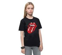 Rolling Stones the - The Rolling Stones Kids T Shirt Classic Tongue Official Black (Ages 1-14yrs) Large (9/10 Yrs