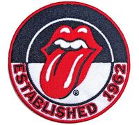 Rolling Stones - the - The Rolling Stones Patch Est 1962 Band Logo Official Embroidered woven iron on Taglia unica