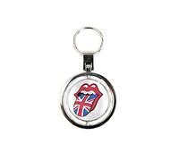 Rolling Stones - UK And US Tongue Logo Spinner Keyring