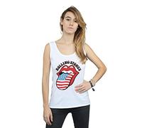 Rolling Stones Women's American Flag Vest White Small
