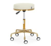 Rolling Stool 51 64 cm 150 kg Beige/gold - Rolling Stools by Physa Beige,Gold
