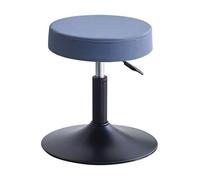 Rolling Stool PU Leather Salon Chair Height Adjustable Office Chair with Wheels for Shop Stool Swivel Drafting Work SPA,Blue Black Disk