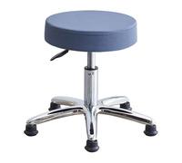Rolling Stool PU Leather Salon Chair Height Adjustable Office Chair with Wheels for Shop Stool Swivel Drafting Work SPA,Blue Foot Nails