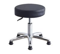 Rolling Stool PU Leather Salon Chair Height Adjustable Office Chair with Wheels for Shop Stool Swivel Drafting Work SPA,Black Foot Nails