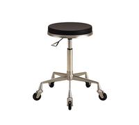 Rolling Stool with Wheels 360 Swivel Stools 120kg Weight Capacity 46-58cm Adjustable Stool for Tattoo Lab Massage Salon Spa Drafting Nail Teach(Black)