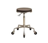 Rolling Stool with Wheels 360 Swivel Stools 120kg Weight Capacity 46-58cm Adjustable Stool for Tattoo Lab Massage Salon Spa Drafting Nail Teach(Brown)