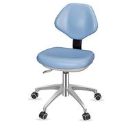 Rolling stools, adjustable spa stools, rotating sa Dental Stool Adjustable Height 44-56cm 360 Rotating PU Leather Type A & Type B Multicolor(Light Blue,TypeB)
