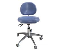 Rolling stools, adjustable spa stools, rotating sa Dentist Chair with Backrest PU Leather Multicolor Multiple Sizes(Lake Blue,C)
