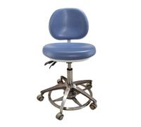 Rolling stools, adjustable spa stools, rotating sa Dentist Stool With Back Support Adjustable Height Blue Medium And Large(M)