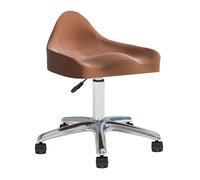 Rolling Stools with Wheels Swivel Height Adjustment Spa Drafting Salon Tattoo Work Massage Stools Leather Surface