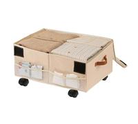 Rolling Storage Box | Home Use Rotatable Storage Box | Silent Organizer Box with Wheels for Travel, Camping, Guest Room, Bedroom, Garage, Luggage