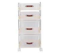 Rolling Storage Cart, Utility Cart with Drawer, Laundry Cart with Wheels | Kitchen Storage Cart | Spice Cabinet Organizer | Snack Storage Cart | Trolley Rack Cart for Home Book