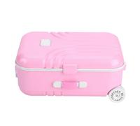 Rolling Suitcase for Kids, Toddler Luggage Toy with Rolling Wheels, Travel Suitcase Set, Perfect for Imaginative Play, Pink Luggage for Toddlers and Preschoolers