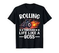Rolling Through Life Like a Boss Wheelchair Disability Pride T-Shirt
