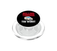 Rolling Through The Worst Funny Ambulance Driver EMT PopSockets PopGrip for MagSafe