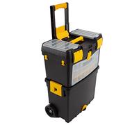 Rolling Tool Box with Wheels, Foldable Comfort Handle, and Removable Top - Toolbox Organizers and Storage by Stalwart