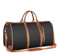 Rolling Travel Duffel Bag Garment Bags with Wheels Carry On Duffel Bag for Travel Garment Suitcase for Dress Suit Convertible Rolling Weekender Flight Bag(Black)