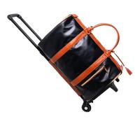 Rolling Travel Duffel Bag Garment Bags with Wheels Carry On Duffel Bag for Travel Garment Suitcase for Dress Suit Convertible Rolling Weekender Flight Bag(Black with tie Rod)