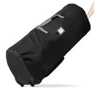 Rolling Tree Storage Bag - Storage for 9-Foot Artificial Christmas Holiday Tree. Zippered Bag, Carry Handles and Wheels for Easy Transport. Protects Against Dust, Insects, and Moisture. (BLACK)