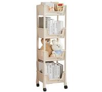 Rolling Trolley Cart with Shelves | Versatile rage on Wheels | Makeup Utility Rack Mobile Trolley for Home & Office Use