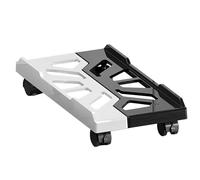 Rolling Ttower Caddy - Breathable Steel Shelf, Desk Chassis Organizer, Frame with Swivel Casters | Workspace Equipment Stand for Desk Arrangement