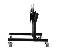 Rolling TV Mount Stand For 32-65 Inch TVs, Rolling Floor Stand With Wheels Holds Up To 40kg/88lbs, Tilt Mobile TV Cart Max 600x400mm
