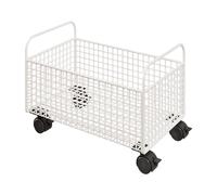 Rolling Under Desk Book Cart - Portable Multi-Purpose Storage Rack with Wheels Sturdy Bookshelf for Daily Items Corner 38x25x26 cm