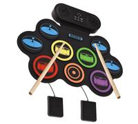 Rolling Up USB Electronic Drum for All Skill Levels Portable Design Sound Connectivity and Easy to Clean Surfaces Portable Electronic Drum