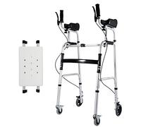Rolling Walker Seniors Lightweight Folding Upright Walker Elderly Mobility Aid with Star of Light - Perfect Senior Walker for Mobility Assistance-B