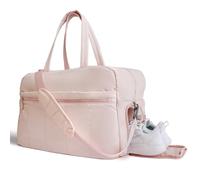 RollingBunny Gym Bag for Women - Large Travel Duffle with Shoe Compartment & Waterproof Pocket | Weekender Bag for Fitness, Workouts, Weekend Trips, Pink