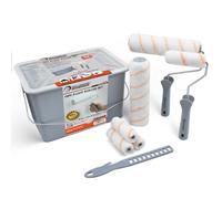 ROLLINGDOG 10 PC Paint Roller Set - 9 and 4 Inch Rollers, Paint Bucket Set