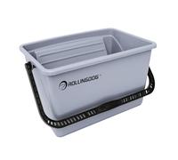 ROLLINGDOG 12 Inch Paint Bucket - Scuttle with Angled Loading Grid | Deep paint well, durable plastic, compatible with paint tray #20145, for walls and DIY projects