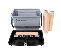 ROLLINGDOG 12 Inch Paint Roller Set - Complete Painting Kit for Home & Professional Use, Includes Adjustable Roller & Microfiber Covers, 7-Pack