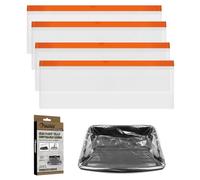 ROLLINGDOG 12 Inch Paint Tray Liners - 5 Pack for Tray Drawstring Closure Easy Cleanup Heavy Duty LDPE Material