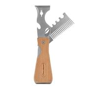 ROLLINGDOG 13 in 1 Paint Brush Cleaner Folding Painters Tool with Beech Wooden Handle Includes Paint Roller Cleaner, Paint Scraper Tool, Nail Puller