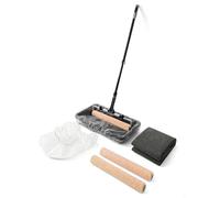 ROLLINGDOG 18 Inch Paint Roller Set,Large Paint Tray with 3PCS Liners