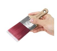 ROLLINGDOG 2.5" Angled Paint Brush, Oval Ferrule, Short Handle
