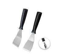 ROLLINGDOG 2PC 3 Inch Pole Scraper - Stainless Steel Bent Blade With Anti-Slip Rubber Handle, Heavy Duty Paint Remover Scraper Tool