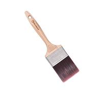 ROLLINGDOG 3" Paint Brush with lint free fine finish synthetic filament and Laser engraved Beech wood handle