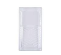 ROLLINGDOG 4 Inch Paint Tray Liners-Plastic Disposable Paint Tray Liners | Quick Color Switch, Easy to Clean, Ideal for Decoration, Small Painting Project, Perfect for Pros and DIYers, 5 PC, Clear