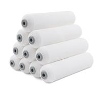 ROLLINGDOG 6 inch Paint Roller Sleeves - Foam Paint Rollers, High Density Paint Roller Covers or Cutting in and Detail Painting (Pack of 10)