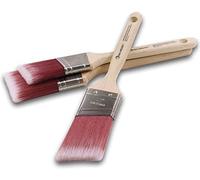 ROLLINGDOG Angled Paint Brush - Cutting In Paint Brush Set 3PC(1.5",2",2.5") with Premium Machine Roughed SRT Filament for Precise Cutting In And Other Detail Work
