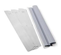 ROLLINGDOG Drywall Skimming Blade, 32 Inch/80CM, Speed Skim Plastering Spatula for Cement and Concrete, 2pcs 0.5mm + 0.3mm Stainless Steel Blades, Ergonomic Handle, Professional Plastering Tool