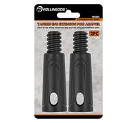 ROLLINGDOG Extension Pole Adapter 2PC- Adapts Tapered Fit Ends to Threaded Ends, Best for Click-in Style Extension Rods