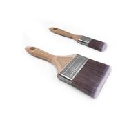 ROLLINGDOG Fence and Wall Paint Brush Set, 30mm and 100mm, 2 Pack