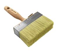 ROLLINGDOG Fence Paint Brush - 5.5" Decking Paint Brush with Long Handle for Wood, Masonry Paint Brush, Limewash Brush, Outdoor Painting, No Bristle Loss