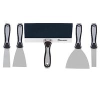 ROLLINGDOG Filling Knife Set - Taping/Putty Knife with Carbon Steel Blades,Wallpaper Scraper Set in Size 1",1.5",3",5",10",Removing Wallpaper,Plaster Scraping,5PCS