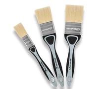 ROLLINGDOG Soft Paint Brushes Decorating Set- for Smooth Surfaces,Wall Paint,Furniture,DIY Detail Painting (3 PC Pack, 20mm, 40mm, 50mm)